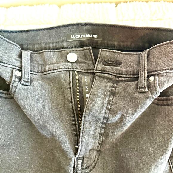 Lucky Brand Womens Size 2 Black Stretchy Boot Cut Jeans Casual Fitted Med Wash - Picture 4 of 8